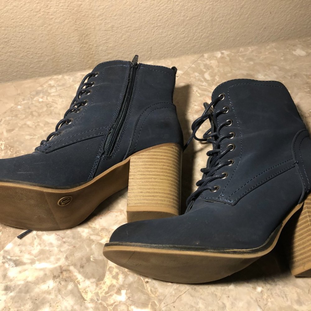 Blue Heeled Boot - Picture 4 of 5